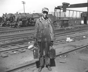 Railroad worker, c.1900
